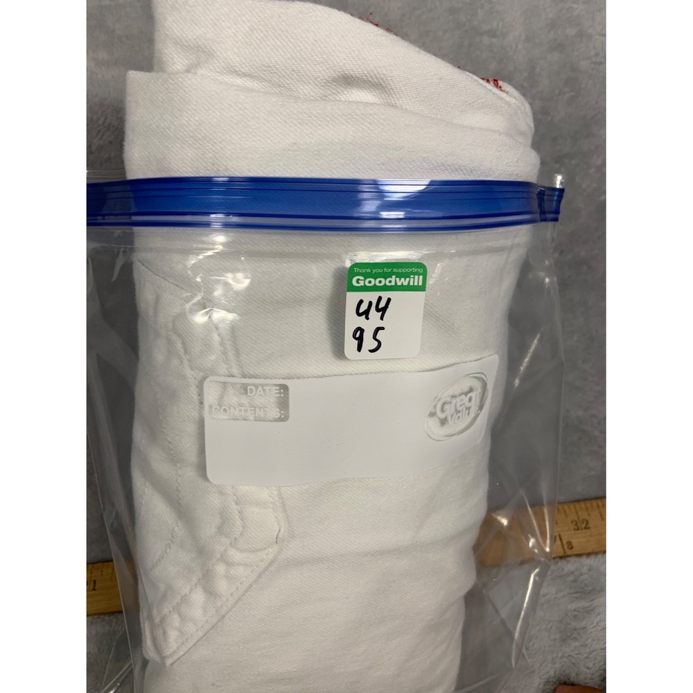 True Religion Ricky Relaxed Straight Jeans Men's Size 38 White Cotton Used - Picture 12 of 12
